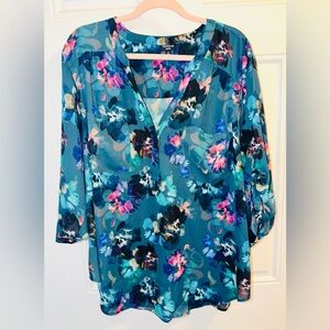 Torrid Vibrant Floral Blouse